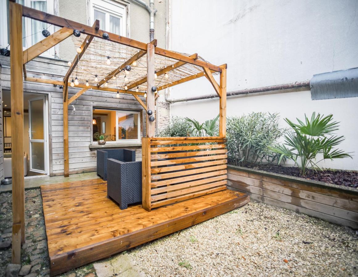 L'Art Du Temps - Terrasse -1 Min Hypercentre Apartman Troyes Kültér fotó