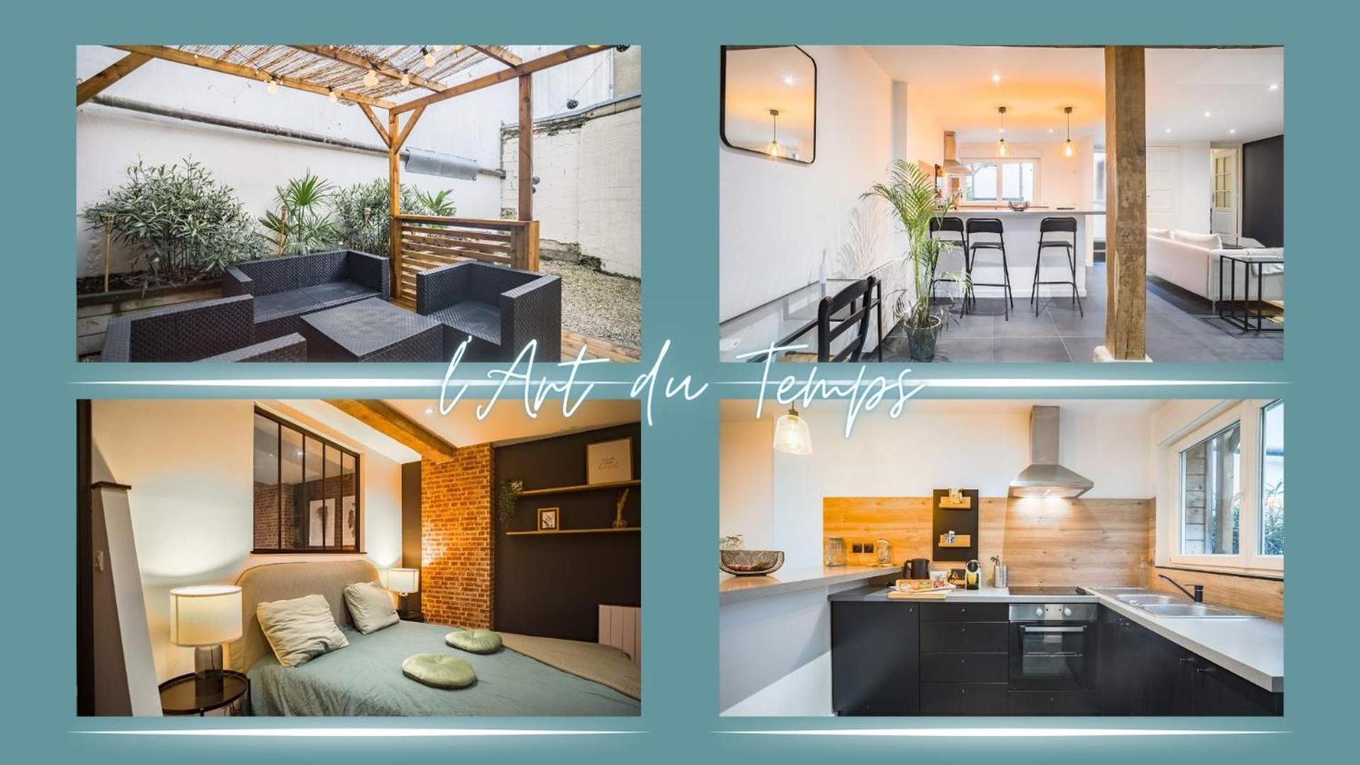 L'Art Du Temps - Terrasse -1 Min Hypercentre Apartman Troyes Kültér fotó